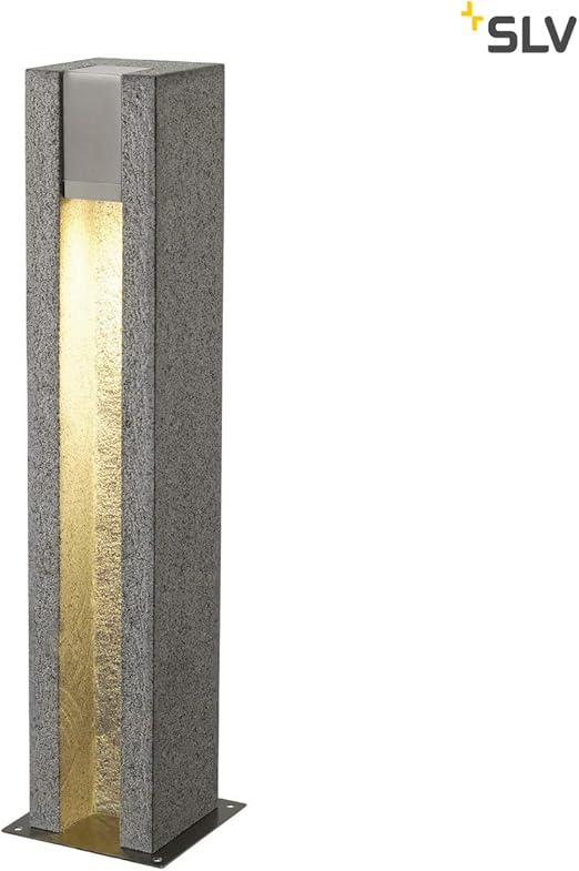 230 V Led Edelstahl Standleuchte E27 Stehlampe Garten Aussenleuchte Stein Optik