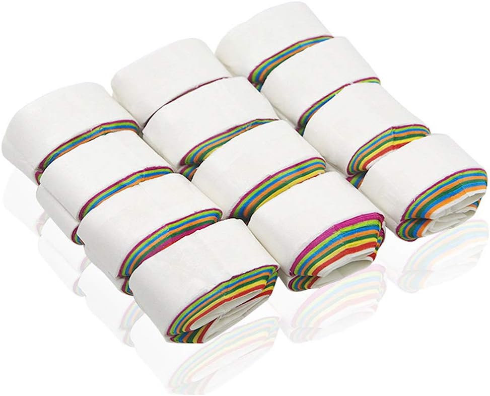 Nany Mouth Paper---12pcs Magic Prop Color Mouths Pull Paper Novelty Gags Practical Jokes for Kids Children Toys