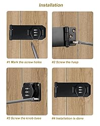 ETEKJOY Cabinet Lock Keyless 3-Digit Password
