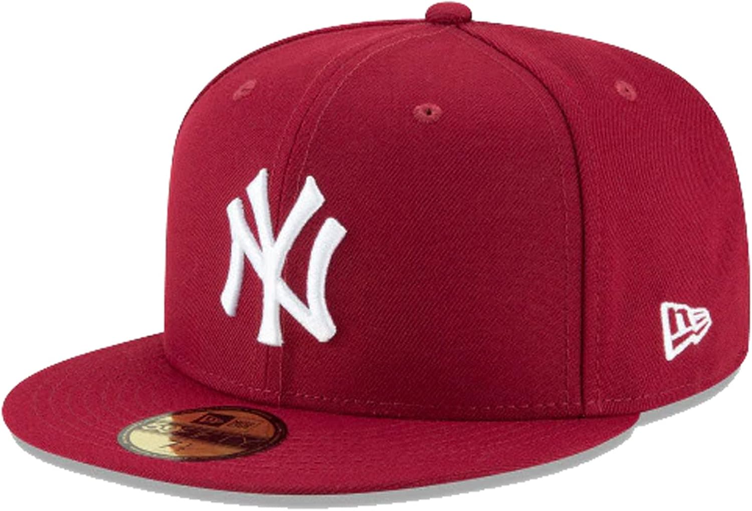 New Era Men's MLB New York Yankees Basic 59Fifty Fitted Hat Cardinal