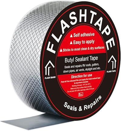 fowong Butyl Tape Waterproof Tape 50mm x 5M Heavy Duty Roof Repair