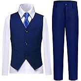 Lycody Boys Vest Set Formal Dress Suits Wedding Outfit Dresswear