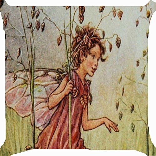 Pillows Decorative Throw Pillowcase Cushion Cover Square Cushion Cover18x18 Inch One Side fairy butterfly wings flower garden fantasy paradise image zupper by Dennis shop