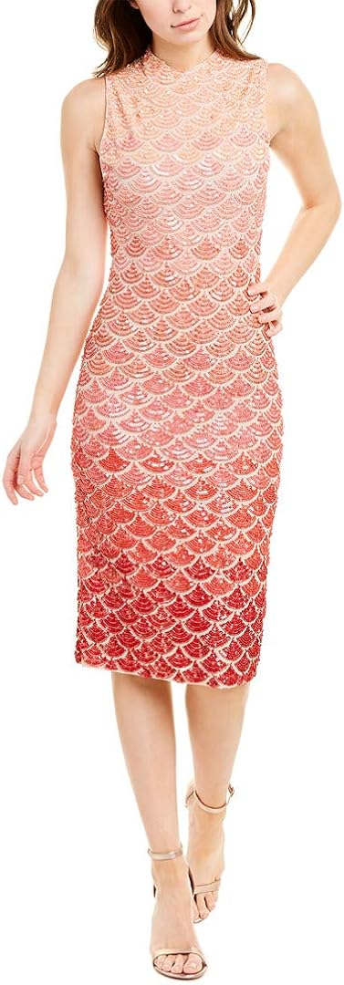 Alice + Olivia Rosalee Embellished Midi Dress