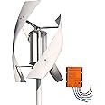 HTIANMM 3000W Wind Turbine Generator,12V 24V 48V 220V with 3 Blades Wind Vertical Turbine Generator Permanent Magnet Generator Wind Turbine Kit for Hybrid Wind Solar,220V