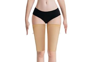 Thigh Shaper Post Surgical 1 Pairs Adjustable Buckles Leg Support Slimming Wraps for After Liposuction Sleeves(Skin,X-Large)