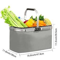 Market Basket Collapsible Large Reusable Shopping