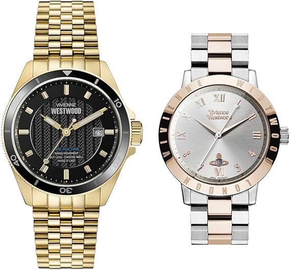 Amazon ヴィヴィアン ウエストウッド 収納box ペアウォッチ メンズ レディース ゴールド シルバー ローズゴールド ステンレス ブレスレット Vv181bkgdvv152rssl 腕時計 並行輸入品 メンズ腕時計 腕時計 通販