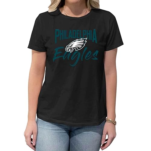 Team Fan Apparel NFL Women's Paintbrush Fitted T-Shirt Fabric