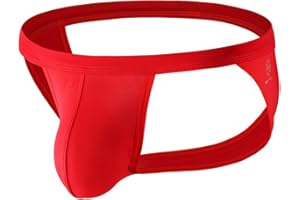 MuscleMate Men's Jockstrap Thong Underwear, Men's Classic Athletic Supporter With Stretch Elastic Waistband.