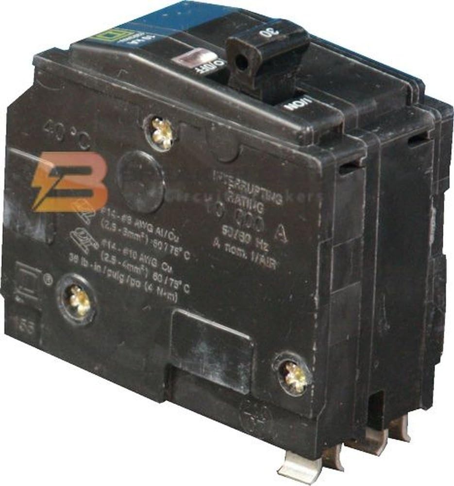 New Square D QO215 Circuit Breaker 2 Pole 15A 120/240V 10kA QO Series