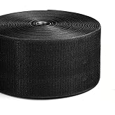 4'' Wide 5 Yards Long Heavy Duty Hook &amp; Loop Cable Tie Cord Wrap Fastener Nylon Power Cord Management Wire Organizer Strap Reusable Cut to Size Self Gripping Tape Roll