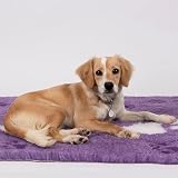 Vet Fleece Vet Bed Original Non-Slip 30x24 Charcoal Lilac Paws view 7