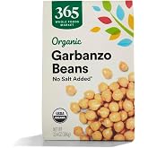 365 by Whole Foods Market, Organic Unsalted Garbanzo Beans, 13.4 Ounce (Pack of 6)