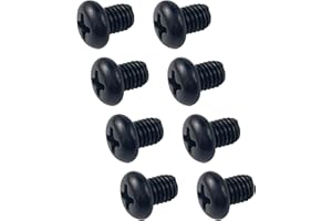 OTTOPO M5-0.8X6mm Rear License Plate Screws Compatible with Tesla Model 3, Y and BMW 18-8 Stainless Steel Black Zinc Plated 8 Pack