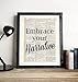Embrace Your Narrative Typography Vintage Dictionary Art Print, Antique Wall Art Home Decor, Modern Boho Poster, Farmhouse Decoration Living Room Bedroom Office 8x10 Inches, Ready To Frame