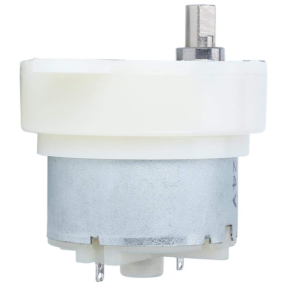 Small Geared Motor, 12V Slow Speed Geared Motor Gear Box with Terminal Mute Gear Rotation