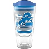 Tervis NFL Detroit Lions - Hype Stripes Made in USA Double Walled Insulated Tumbler Travel Cup Keeps Drinks Cold & Hot, 24oz, Classic