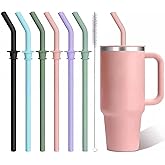 NCYOEW Replacement Straws for Hydro Flask Around Travel Tumbler 40OZ 32OZ 28OZ 20OZ with A Cleaning Brush, Pack of 6