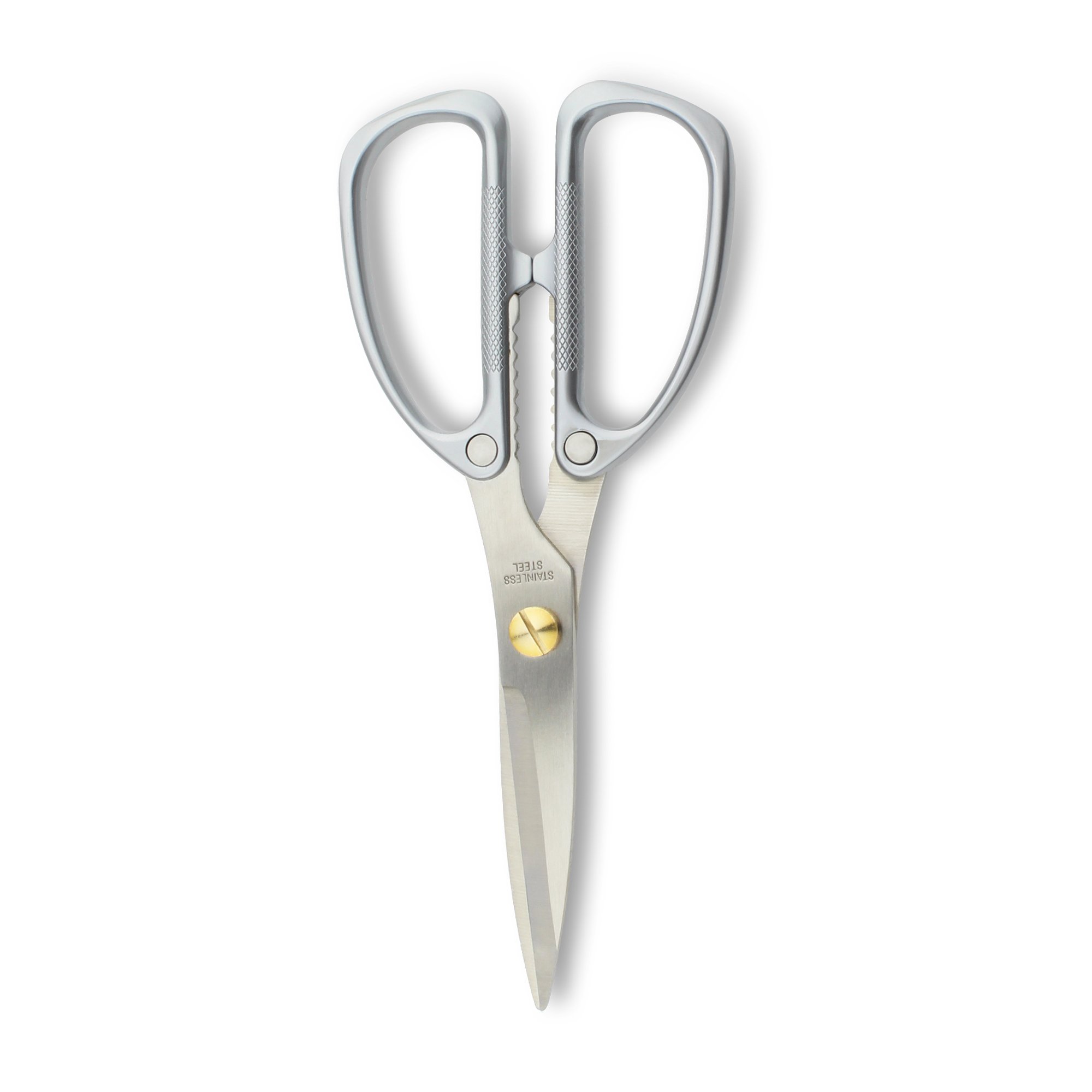 Multi-purpose Kitchen Shears Scissors, Heavy Weight Heavy Duty, Stainless Steel, Light Grey,18.5 x 8.5 x 1 cm