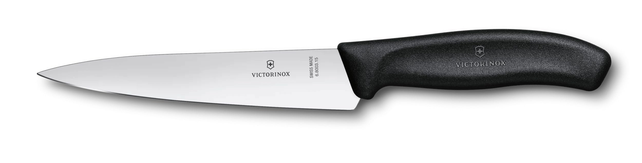 Victorinox Swiss Classic, Carving Knife, Extra Sharp Blade, Straight Edge, 15 cm, Plastic Handle, Stainless Steel, Black — image 1