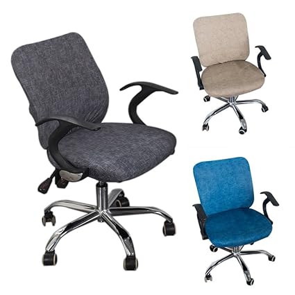 Sue Supply Split Seat Cover Office Computer Chair Cover Elastic Cotton Chair Slipcover Pure Color Chair Cover Without Chair
