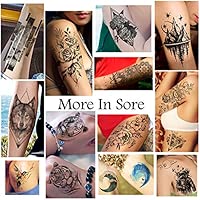 Laroi 8 Feuilles Réaliste Fleur Tatouage éphémère Femme