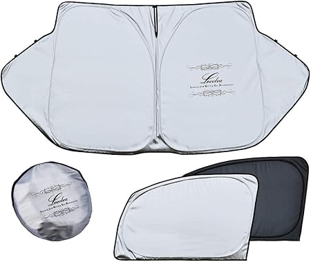 Amazon Levolva レヴォルヴァ 凄技シェード 80系ノア ヴォクシー エスクァイア ハイブリッド含む 専用サンシェード カーシェード 車中泊グッズ 防災グッズ 車盗難防止 断熱 保温 Uvカット特殊生地採用 サンシェード 車 バイク