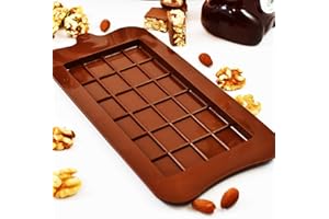 TOPOLMOLD 2 Pack Silicone Candy Chocolate mold Flower Dinosaur Animal Zoo Rose Kids DIY Treats Freezer and Oven Safe (Chocolate Bar)