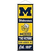Michigan Team University Wolverines Banner and Scroll Sign