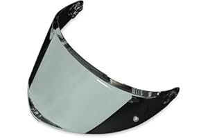 StableNeino Motorcycle Helmet Visor Compatible with AGV K6/K6S (Bright silver color)