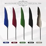 GCCL Quill Pen and Ink Set Antique Feather Dip Calligraphy Green view 4