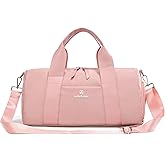 Small Gym Bag for Women with Wet Pocket & Shoes Compartment, Cute Mini Sport Duffel Gym Tote Bags for Yoga, Workout, Dance, Swim