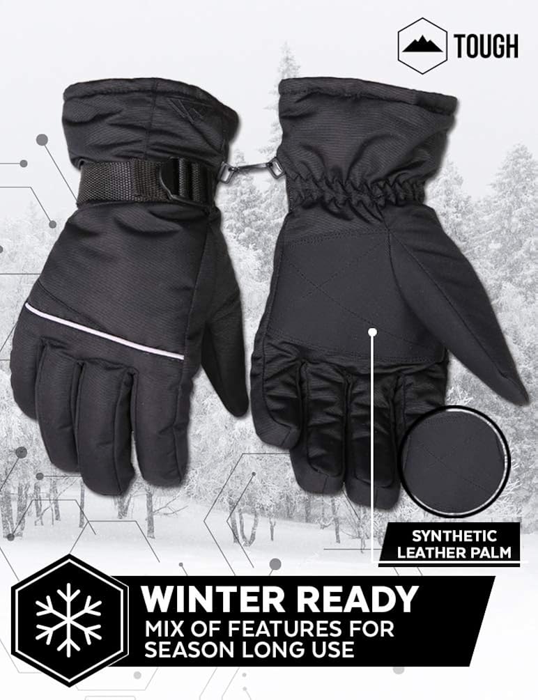 Ski & Snow Gloves - Cold Weather Waterproof Winter Snowboard Gloves for Men & Women - Ideal for Skiing & Snowboarding : Sports & Outdoors