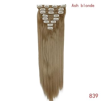 Amazon Com 26inch 8pcs Set Clip In Hair Extensions Straight
