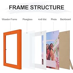 Vittanly 5x7 Picture Frame, Display Pictures 4x6