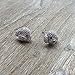 Rhodium Plated Sterling Silver Bichon Dog Aminal Stud Earrings Puppy CZ Studs for Women Girls