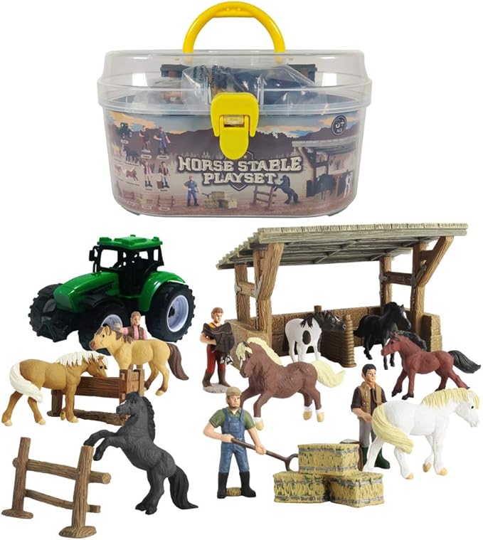 horse and stable playset
