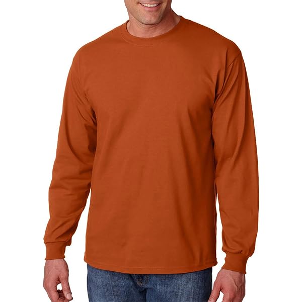 Camiseta Sudadera Con Capucha Cuello Redondo Gildan Activewear Manga
