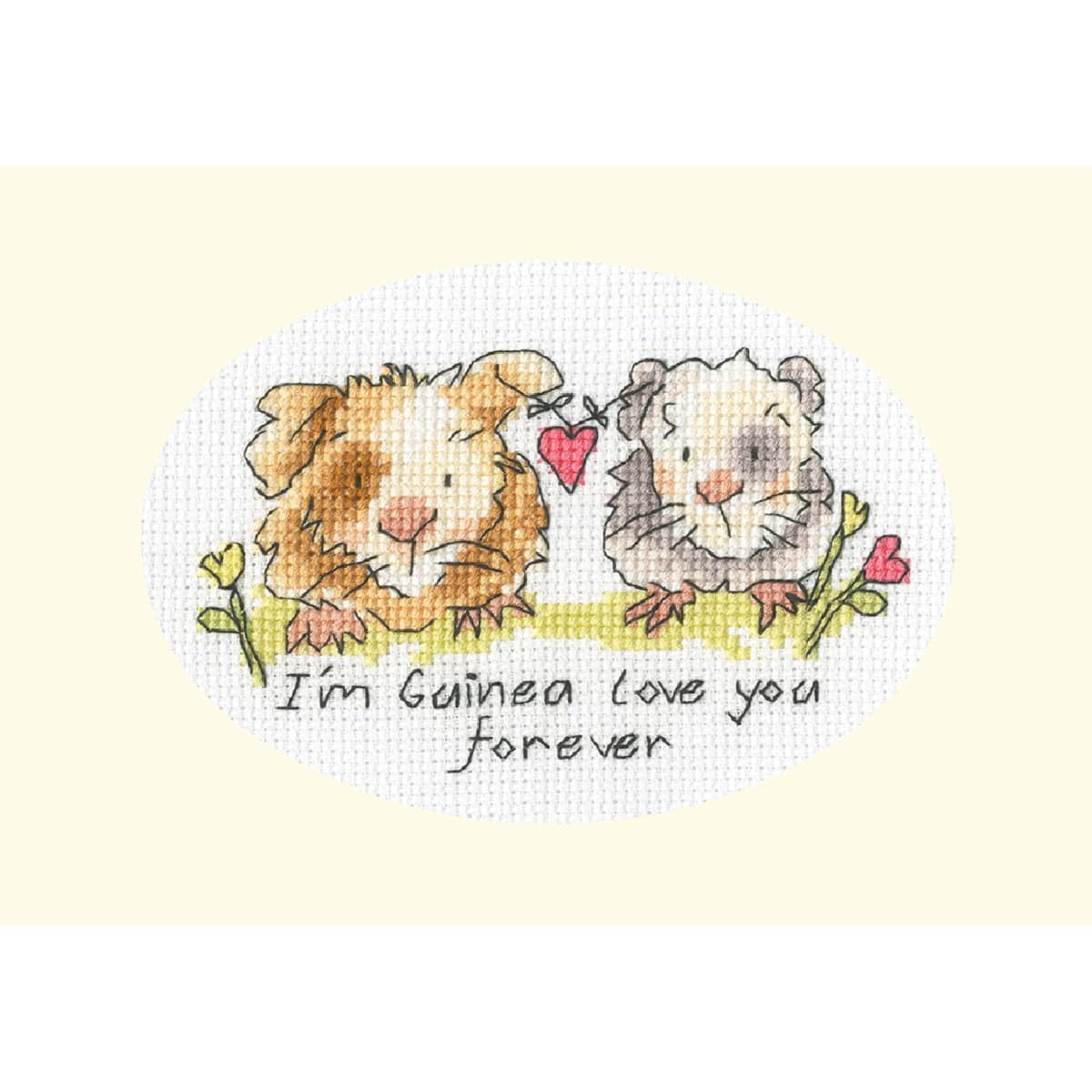 Bothy Threads Counted Cross Stitch Kit - I'm Guinea Love You Forever