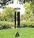 Agirlgle Wind Chimes Outdoor Large Black 30¡±Windchimes Garden Amazing Grace with 5 Aluminum Alloy Tubes Tuned Memorial Wind Chimes Indoor, Perfect Decoration for Your own Patio, Porch, Garden, or