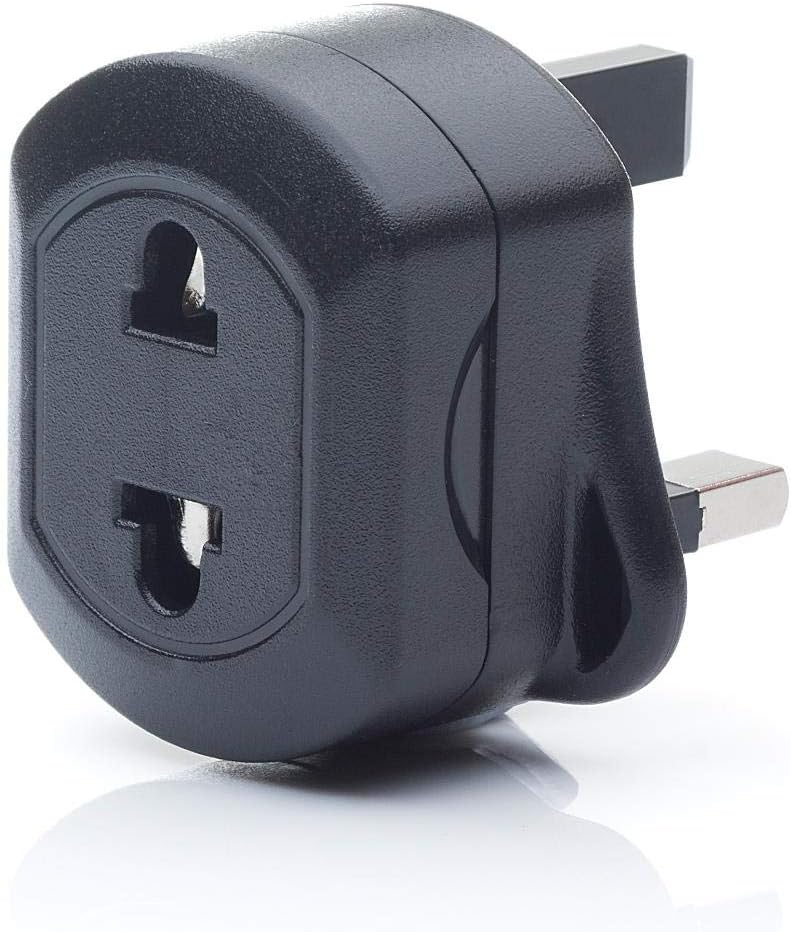 EU 2 Pin To UK 3 Pin Fused Adaptor Plug For Shaver Toothbrush Q4U 1x
