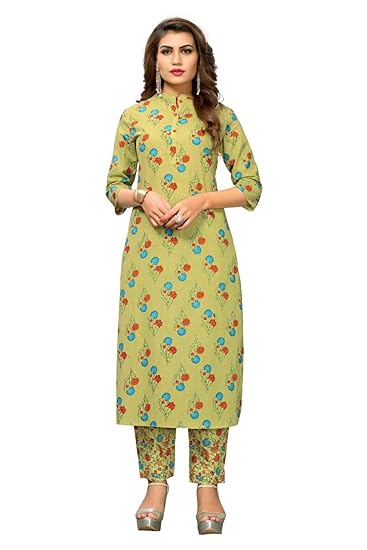 Navabi Export Womens Rayon Fabrics Straight Kurta With Pant Full Set(VF-KU-171)