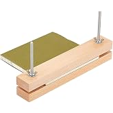 BENECREAT Wooden Beech Bookbinding Press, 9.8x1.5inch Large Book Binding Tool Portable Book Press Bookbinding for Home, School, Office DIY Bookbinding