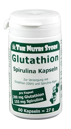 natürliches Glutathion (GSH) 200 mg + Spirulina Kapseln 60 Stk