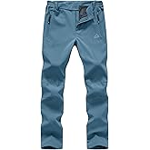 TBMPOY Women's Ski Snow Pants Waterproof Windproof Fleece Lined Warm Hiking Insulated Softshell Cargo Pant 4 Pockets