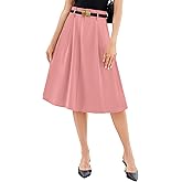 Casly Lamiit Skirts for Women A Line Midi Skirts Business Casual Skirt High Waist Skirt
