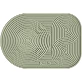 OutIn Silicone Coffee Mat, Foldable Waterproof, Drip Tray Mat for OutIn Products & Portable Coffee Makers 9.8’’ x6.7’’ (Green
