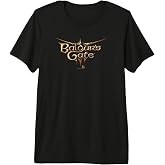 Dungeons &amp; Dragons Baldur's Gate III Big Chest Text Logo Premium Tri-blend T-Shirt