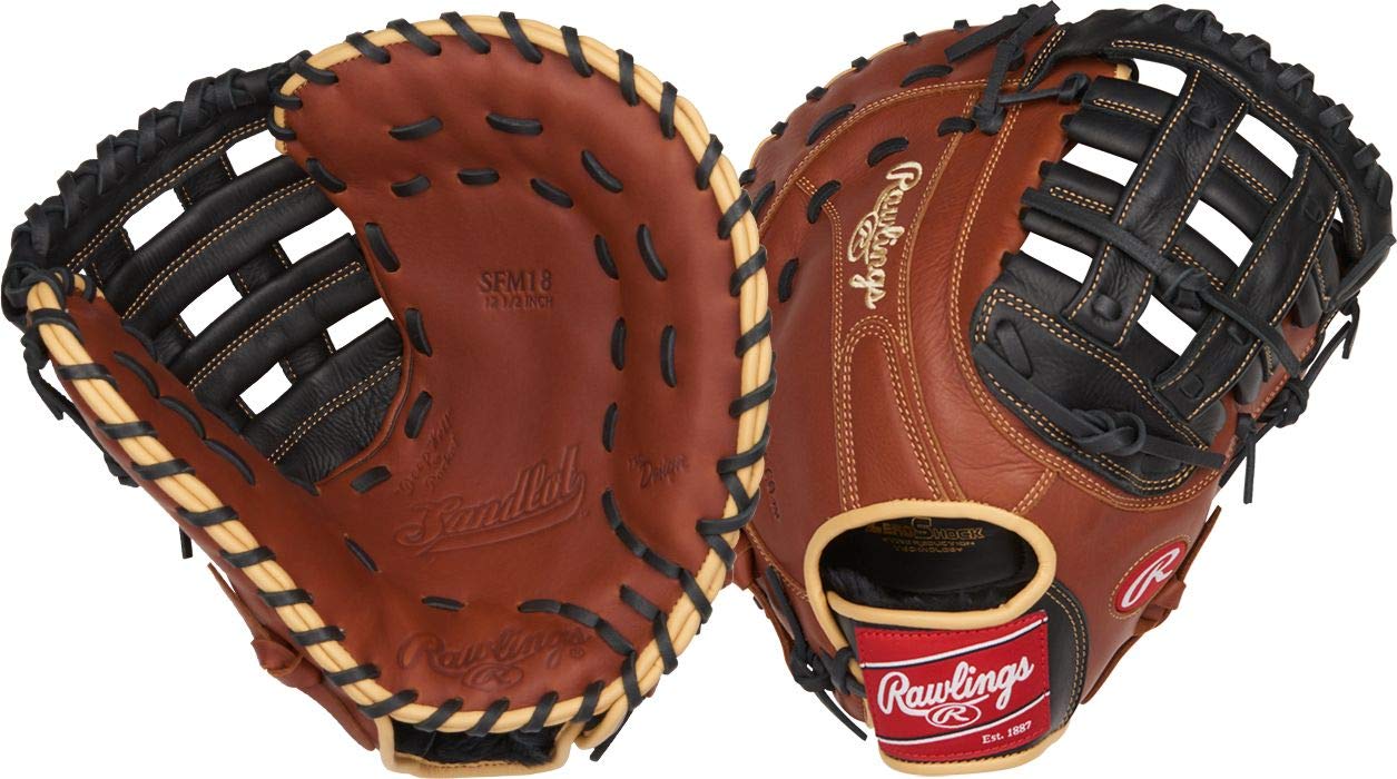 Guanti Da Battuta Rawlings 5150 - In Pelle Di Capra Con Design Bandiera, Per Adulti - Foto 4